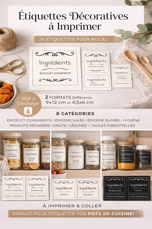 Etiquettes Décoratives